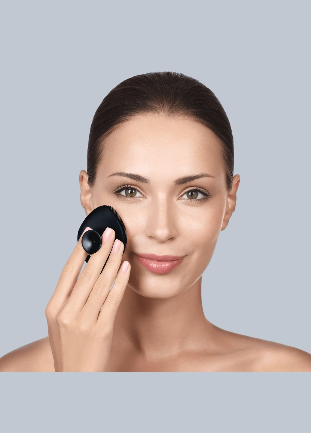 Щітка для обличчя Facial Brush 4в1 з тримачем black GESKE (341526330)