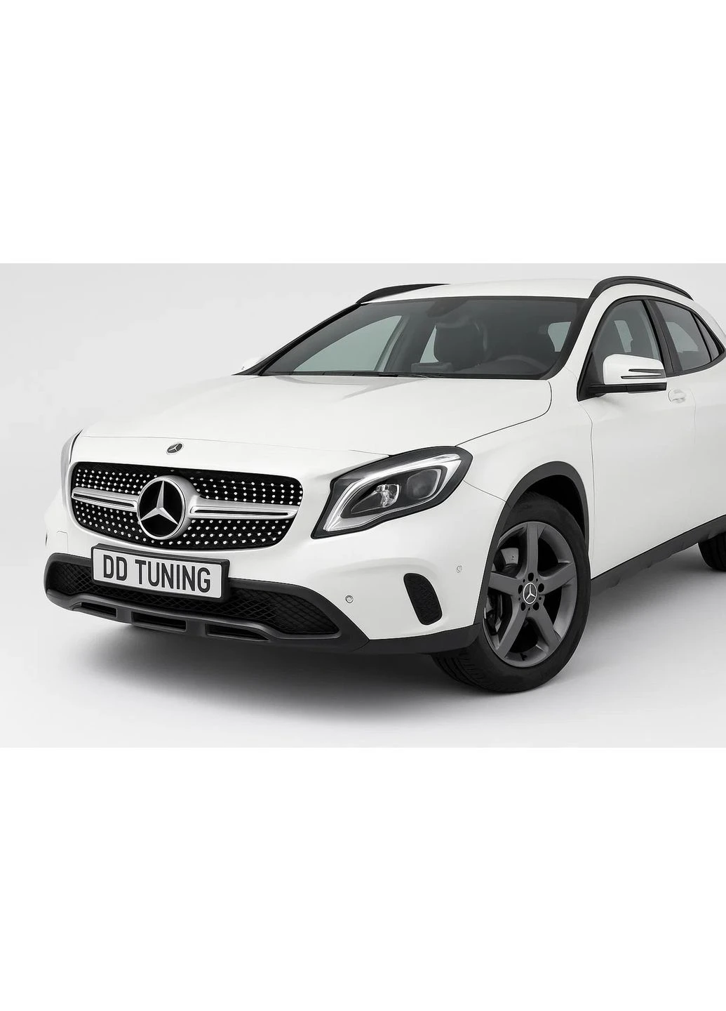 Передняя решетка Diamond Silver (2017-2019) для Mercedes GLA X156 гг Mercedes-Benz (389420555)