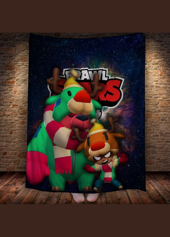 Плед з 3D принтом на тему Brawl Stars Герої Бравл Старс Перша Креативна мануфактура PERFECTUS Плед (301870770)