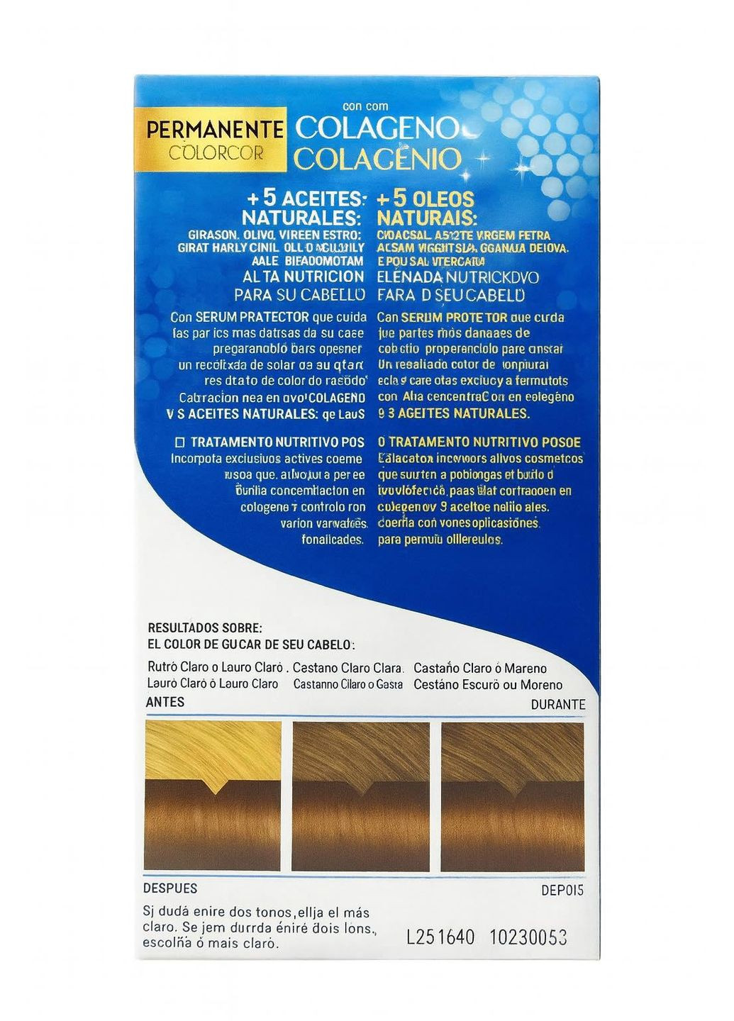 Фарба для волосся Permanente Colorcor Світло каштанове Deliplus (370162343)