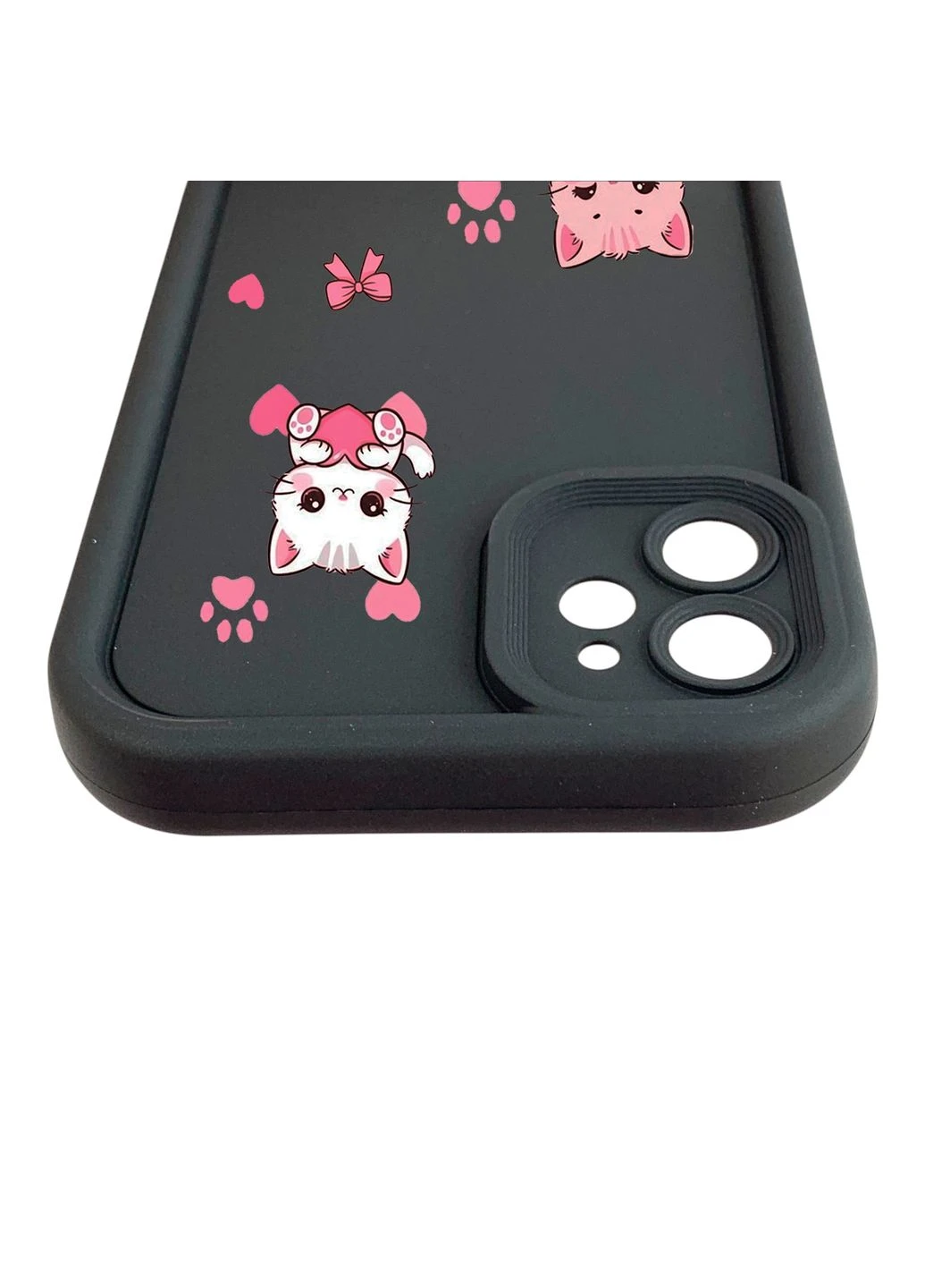 Чехол силиконовый Soft Touch с 3D принтом милые котики с лапками для iPhone 11 (Полная защита камеры) Apple (399771411)