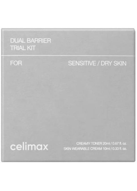 Набір мініатюр для обличчя Dual Barrier Trial Kit Travel (Toner 20ml + Cream 10ml), 2 од. Celimax (366560073)