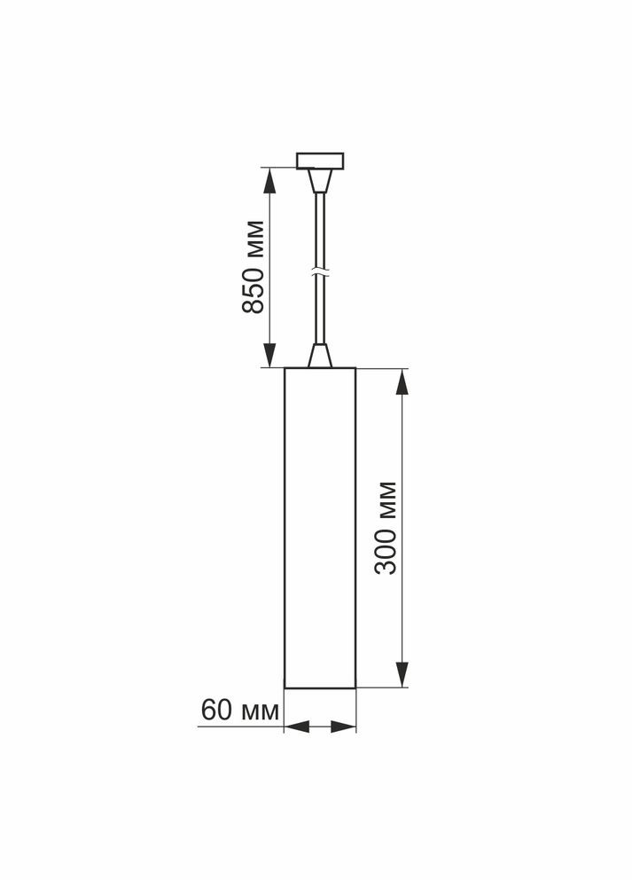 Підвісний трековий світильник VL-ST-10034W 10W 4100K LED Videx (282312829)