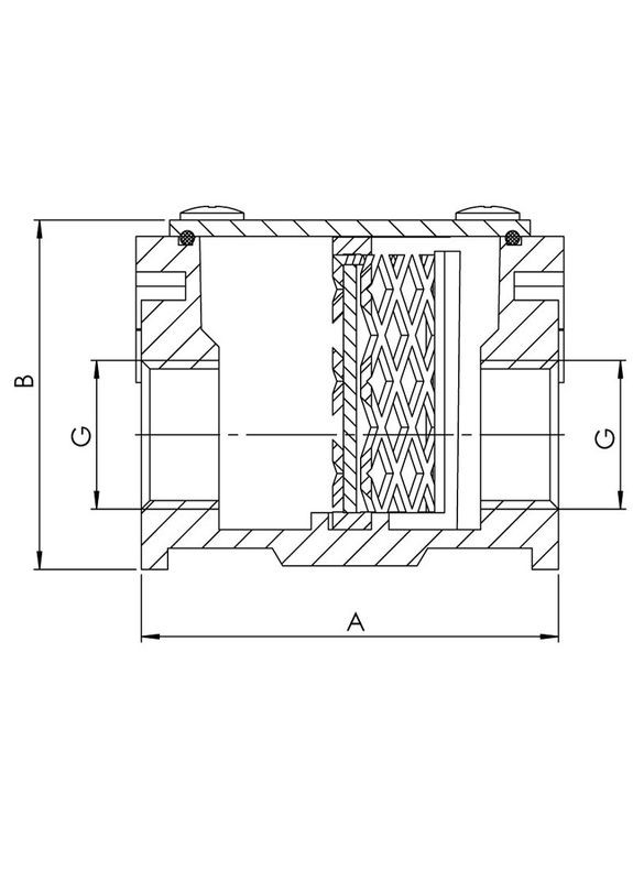 Фільтр газовий 1/2" KG.F01.A (KR3103) KOER (323479976)