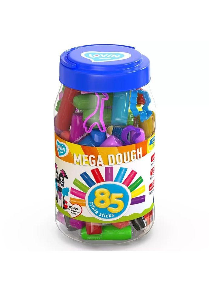 Набір для ліплення з тістом Mega dough 41227, 85 стиків Lovin (364128143)