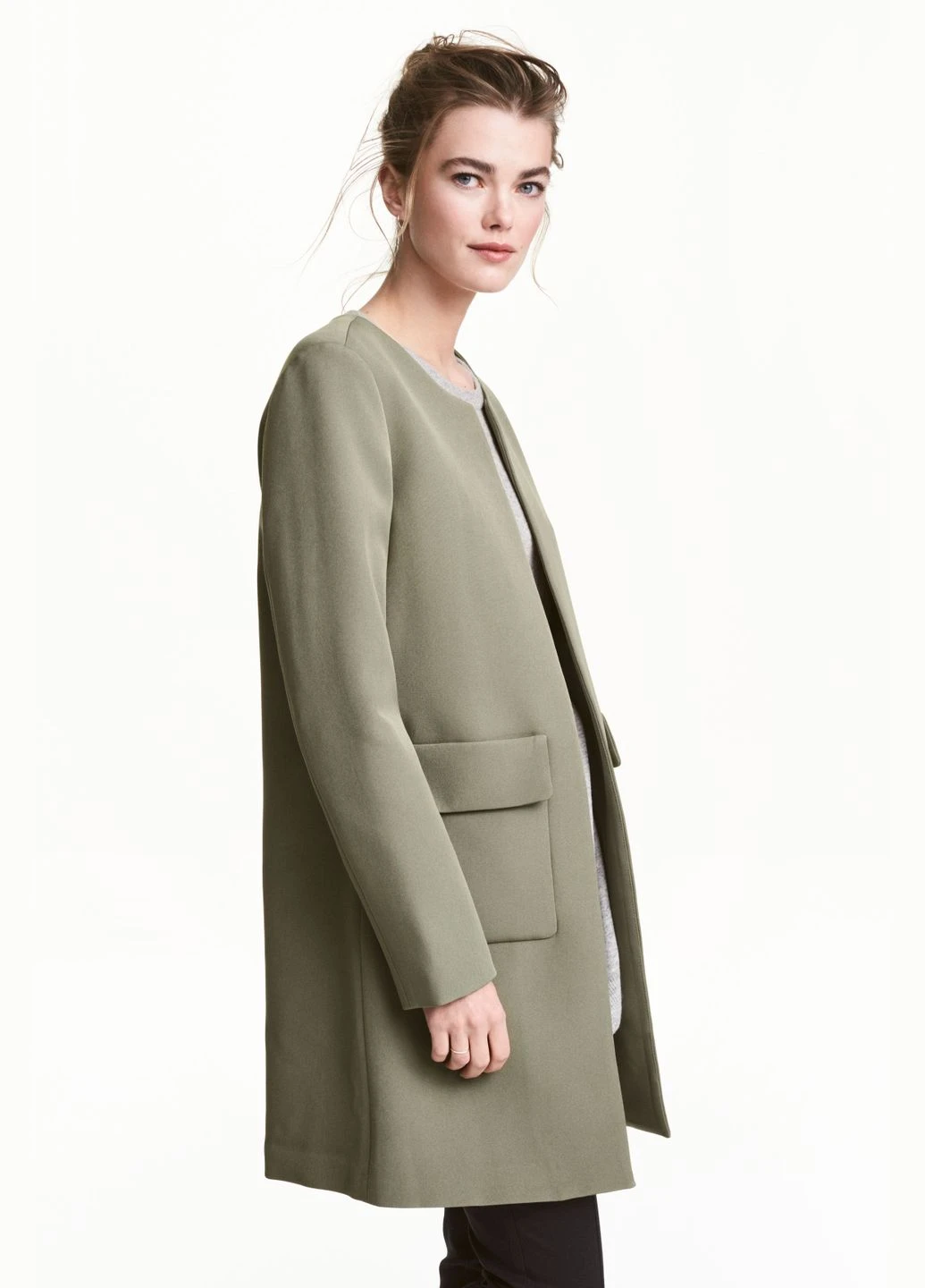 Тренч,темно-зеленый, H&M (317364766)
