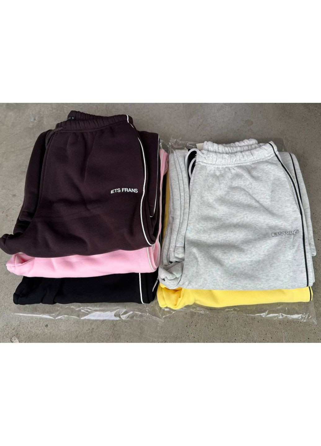 Жіночі штани з тринитки на флісі No Brand (362588332)