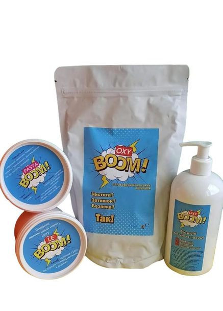 Набор Oxy Boom 4 в 1 кислородный порошок моющие средства No Brand (330778164)