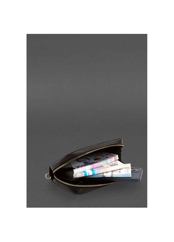 Сумка жіноча з натуральної шкіри купюрник 4.0 темно-коричневий краст BlankNote (302009148)