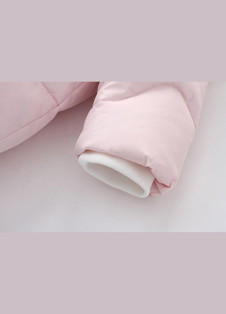 Дитячий суцільний комбінезон для новонароджених арт 7279 Рожевий No Brand (305910281)