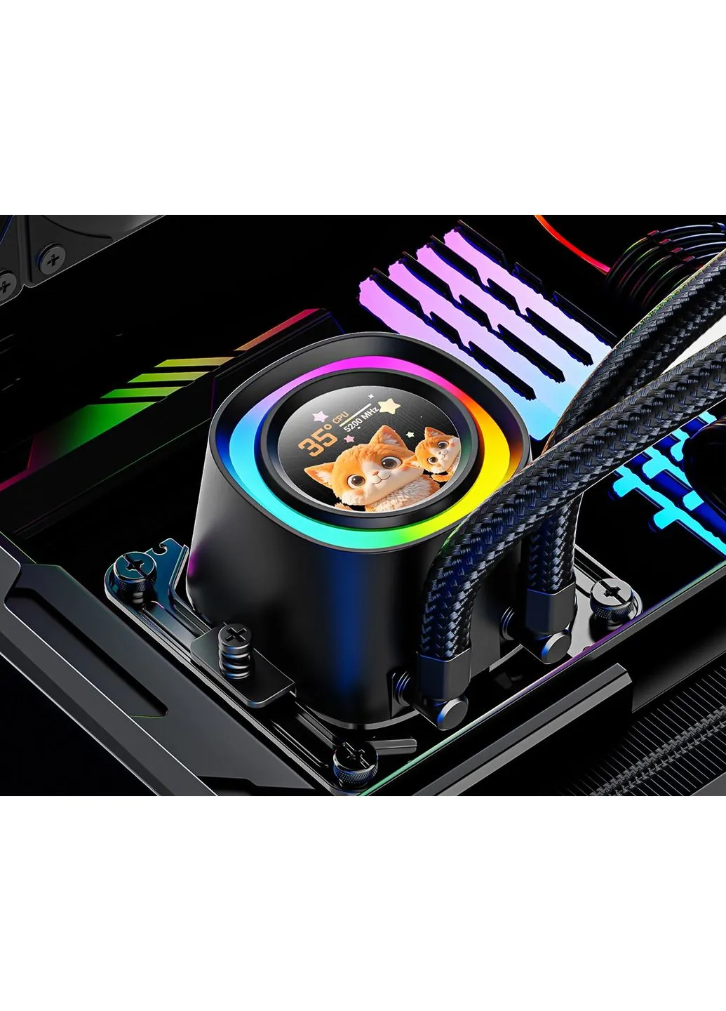 Система водяного охолодження FX360 LCD ID-Cooling (380691037)