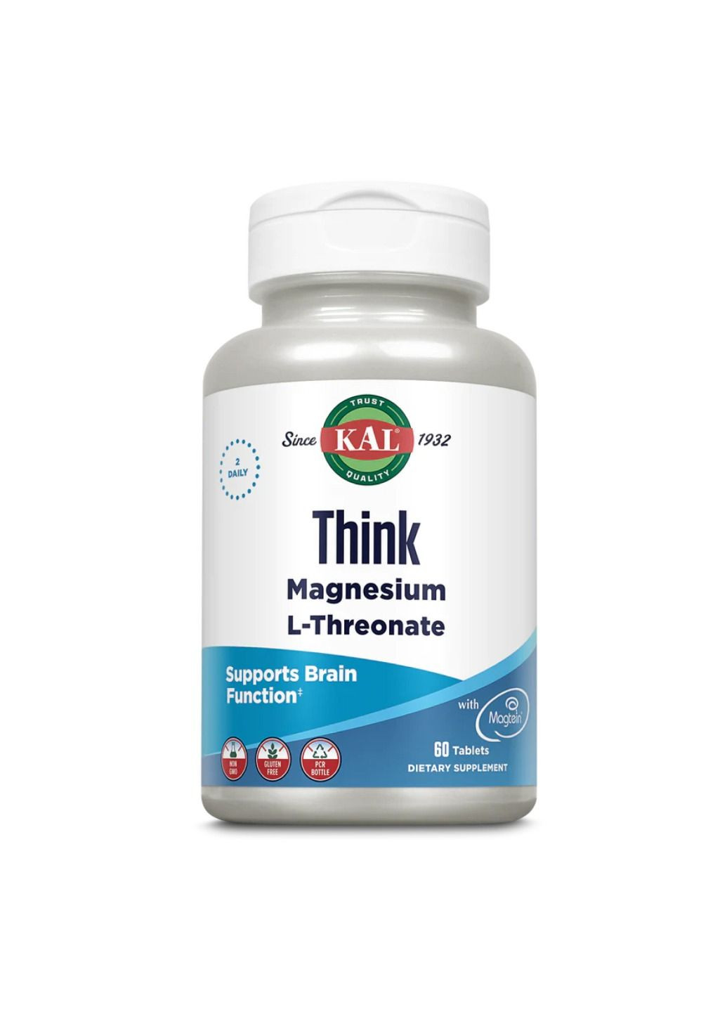 Магній Think Magnesium 2000mg - 60 tabs KAL (285736305)