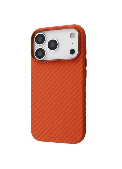 Чехол Gleam Case с магнитным кольцом для iPhone 17 Pro Max Orange Fiber (PCGCIP17PM78) Proove (386068142)
