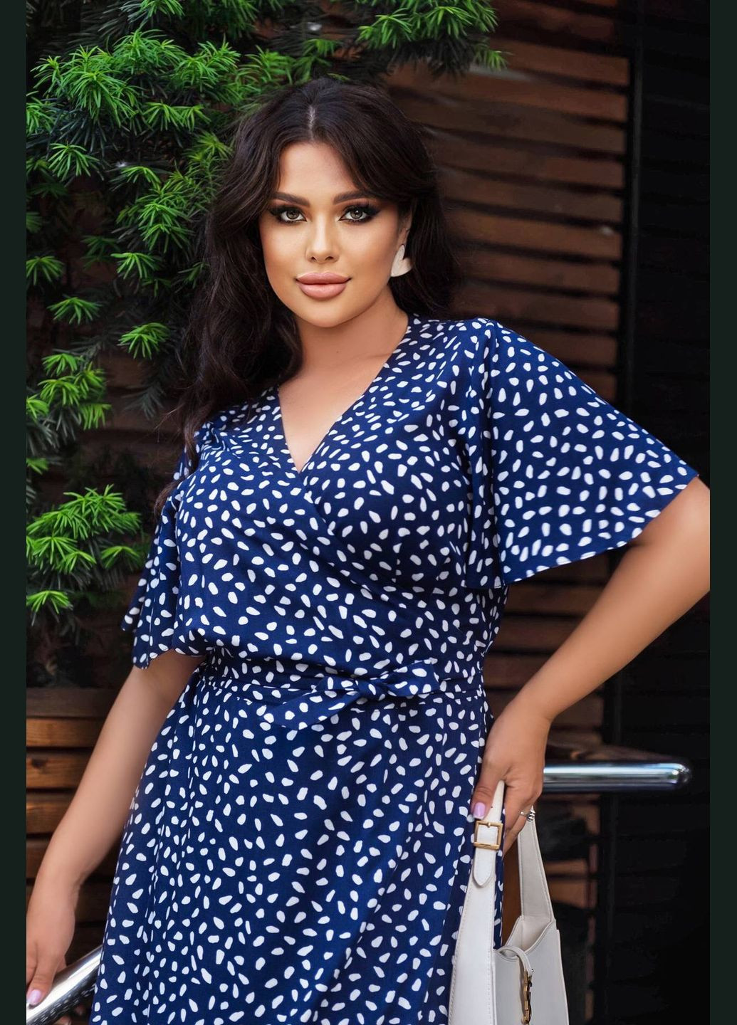 Синее откровенный платье с запахом самира синее 60 Tatiana