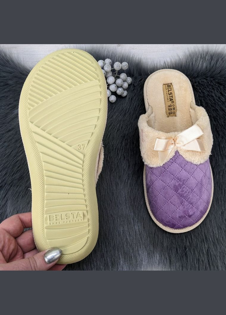 Сиреневые тапочки женские домашние Белста