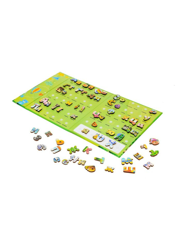 Развивающий детский "Алфавит на липучках" Puz-26919, 66 букв PuzzleOK (315023099)
