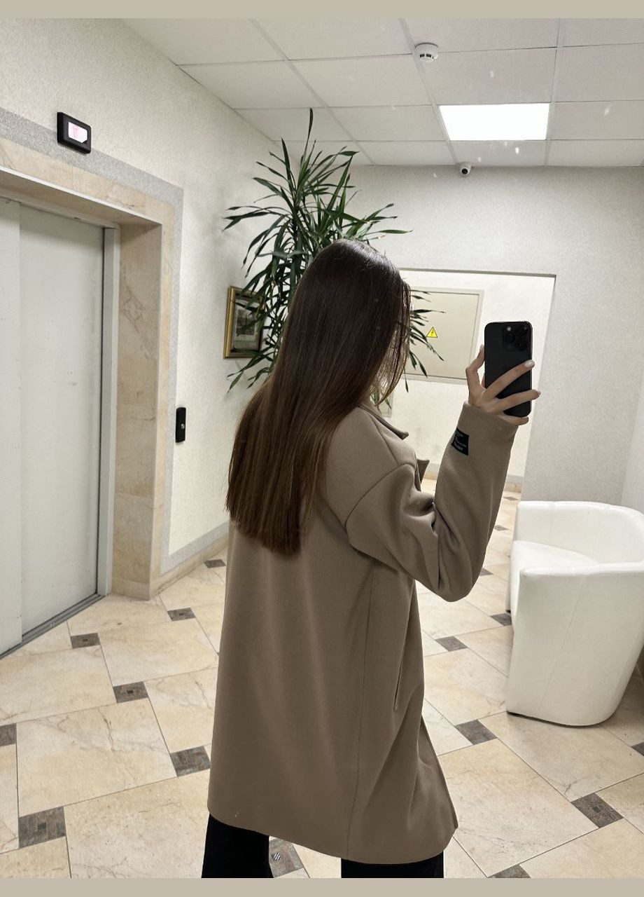 Коричневе демісезонне Пальто Украина