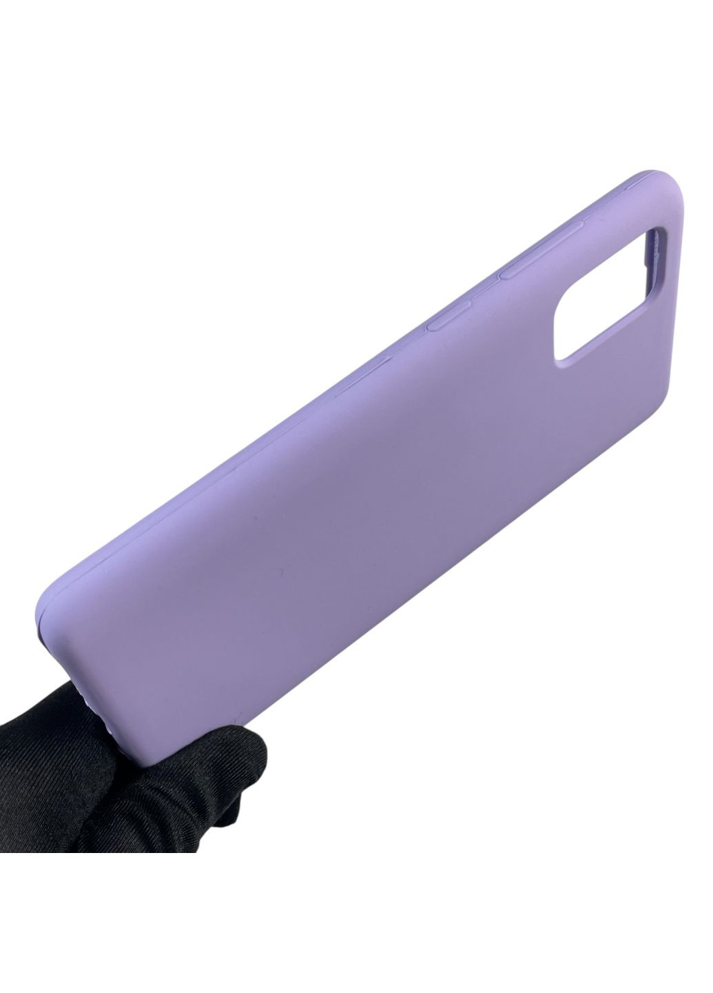 Чохол для Galaxy A71 (SM-A715F) силіконовий з мікрофіброю нековзний на самсунг а71 бузковий Samsung (366390252)