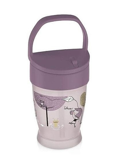 Кружка с трубочкой "Junior" фиолетовая * 250ml (1468107-35197969) Lovi (368644528)
