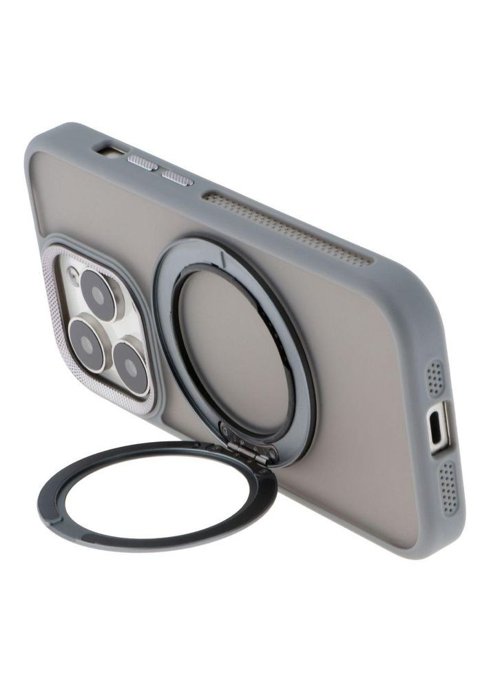 Чехол TPU+PC Mag 360 Spin Case для iPhone 16 Pro Max Grey No Brand (340404998)