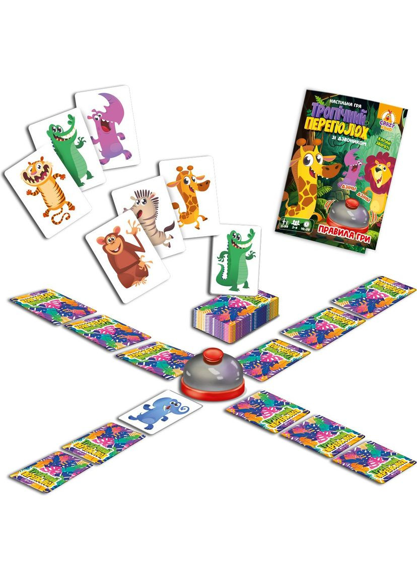 Гра настільна Crazy Koko Тропічний переполох () Vladi toys VT8010-13 (328447929)