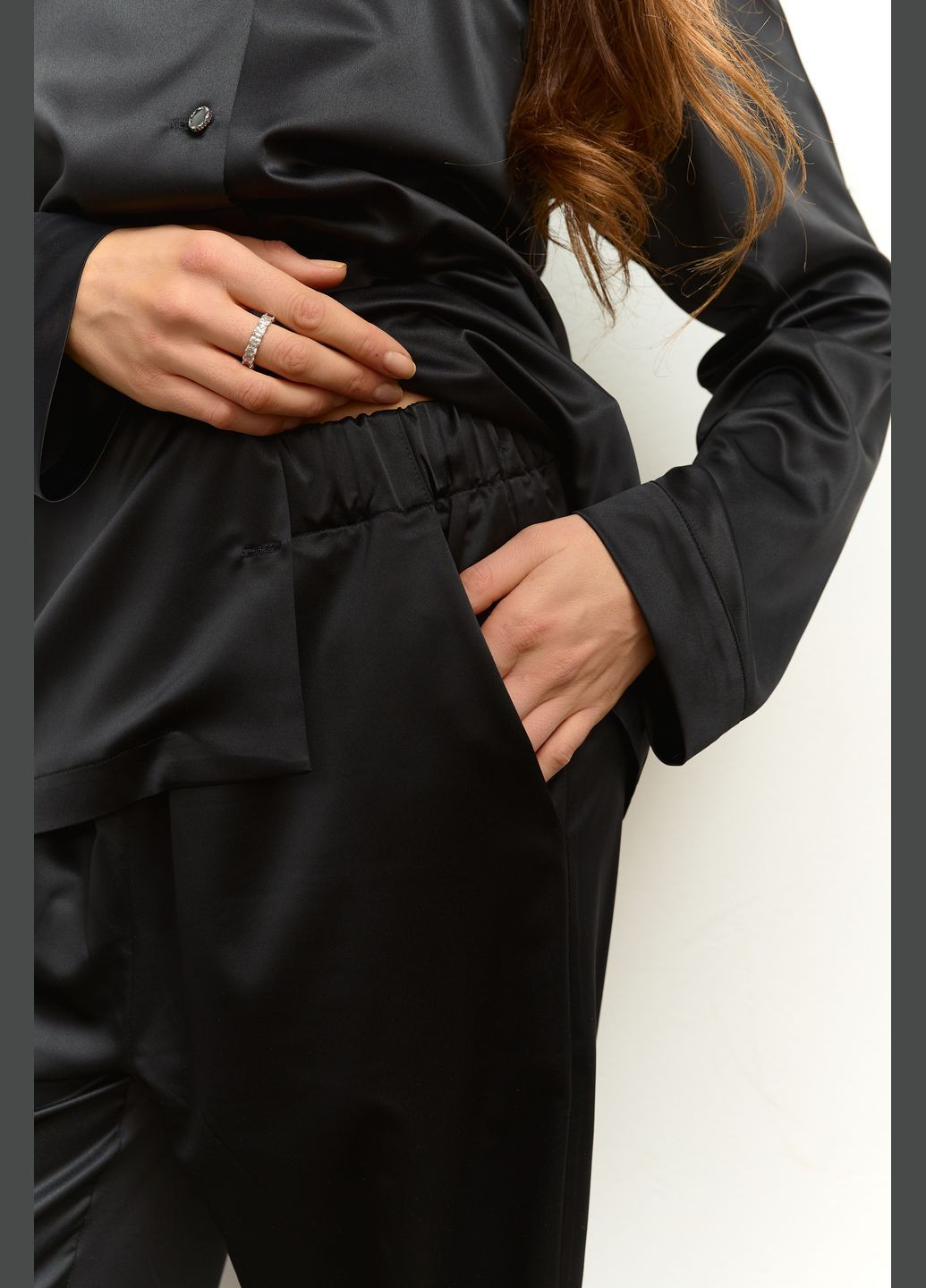 Шелковый костюм из итальянского шелка премиум-сатин Lavlia (315151060)