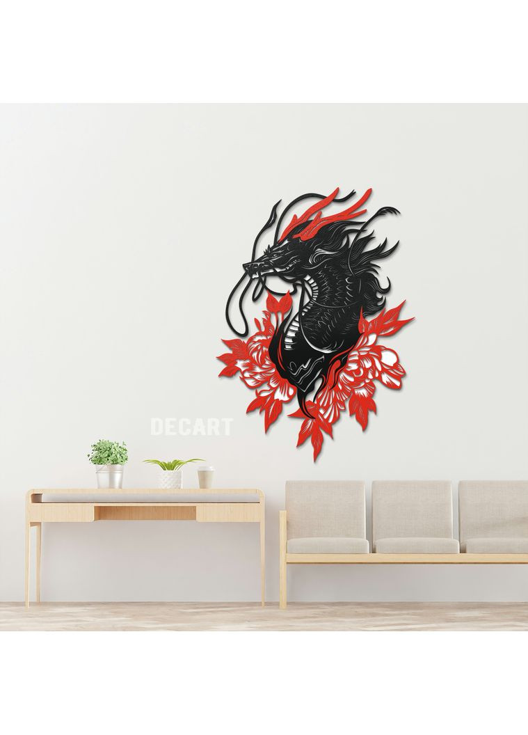 Деревянное панно Цветущий дракон двуслойная 120х87 см Decart (360608949)