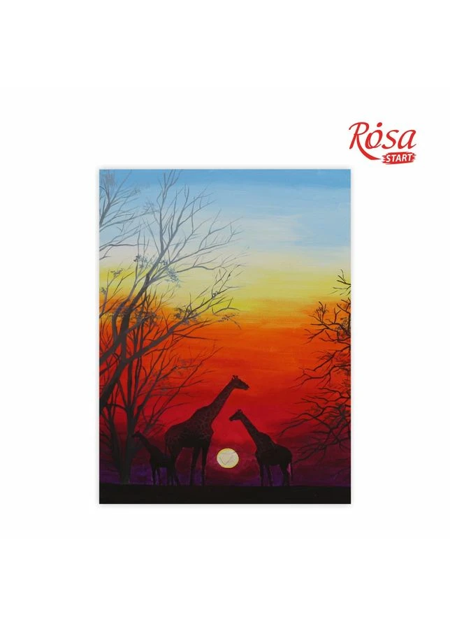 Картина на картоні з контуром " " 30*40 Пейзаж №24 /979/ БЕЗ ФАРБ Rosa (393784617)