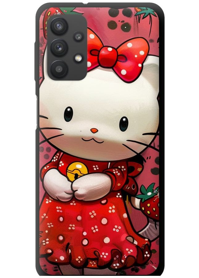 TPU черный чехол 'hello_kitty1' для Endorphone Samsung Galaxy A32 A325F (285703526)