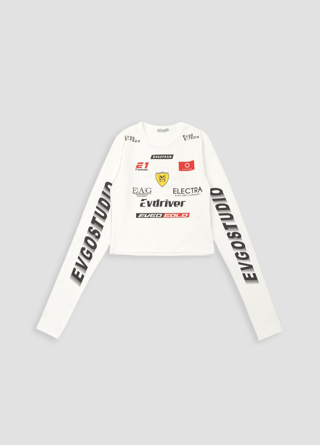 Футболка жіноча, з довгим рукавом колір білий ЦБ-00268981 Zechka - (316037666)