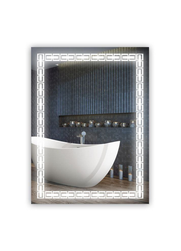 Зеркало с LED подсветкой SR067 (600х800мм) No Brand (316631363)