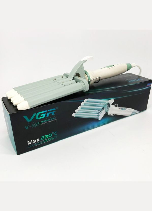 Плойка п'ять хвиль хвиля для укладання волосся V 597 керамічна 90 Вт VGR (322580778)