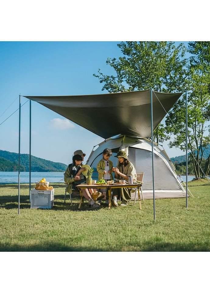 Палатка трехместная автоматическая с тентом Ango CNK2550WS010, S, серая Naturehike (353502742)