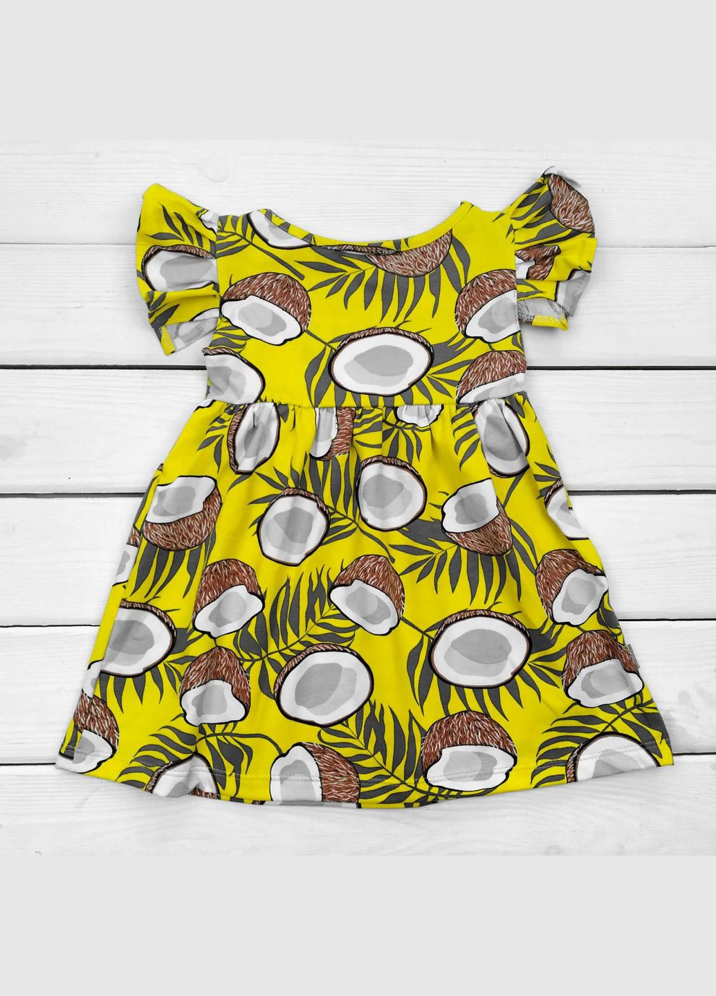Жёлтое платье кокосик для девочки dexter`s жёлтый dexter's (290416679)