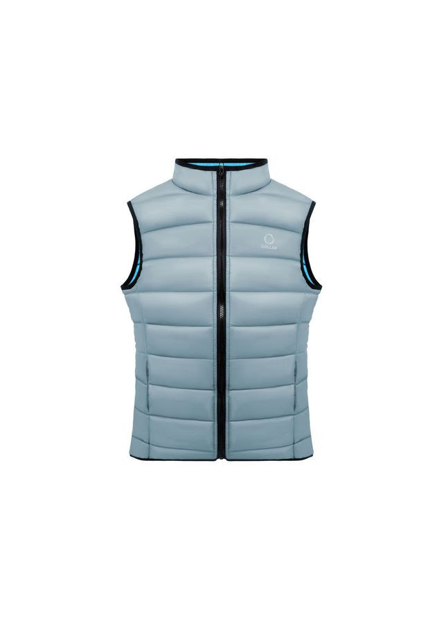 Жилет Сollar Vest чоловічий, розмір, сіро-блакитний No Brand (363200338)