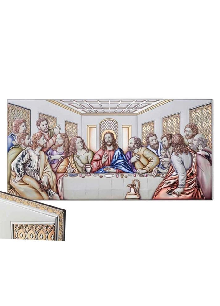 Срібна ікона Тайна вечеря (50 х 25 см) 81353 7L COL Valenti (337363376)