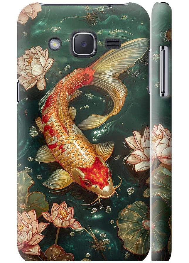 3D пластиковый матовый чехол 'Мелодия Лотоса' для Endorphone Samsung Galaxy J2 J200H (291124992)