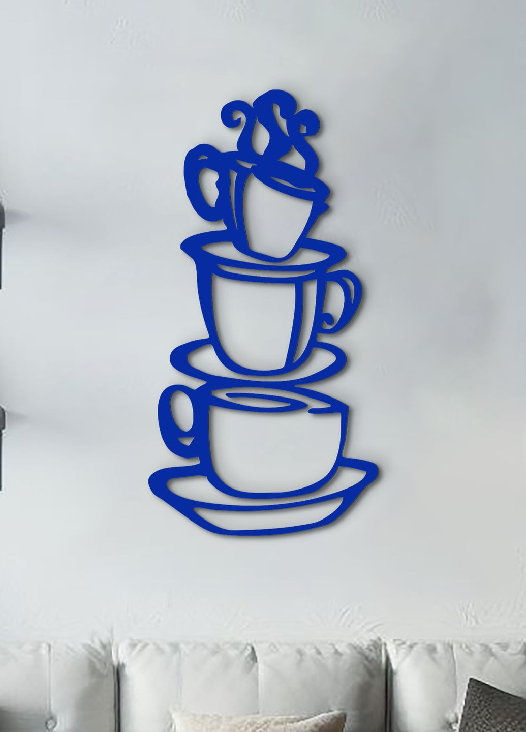 Декоративне панно з дерева, інтер'єрна картина на стіну "Добра кава ", оригінальний подарунок 80х40 см Woodyard (291842790)