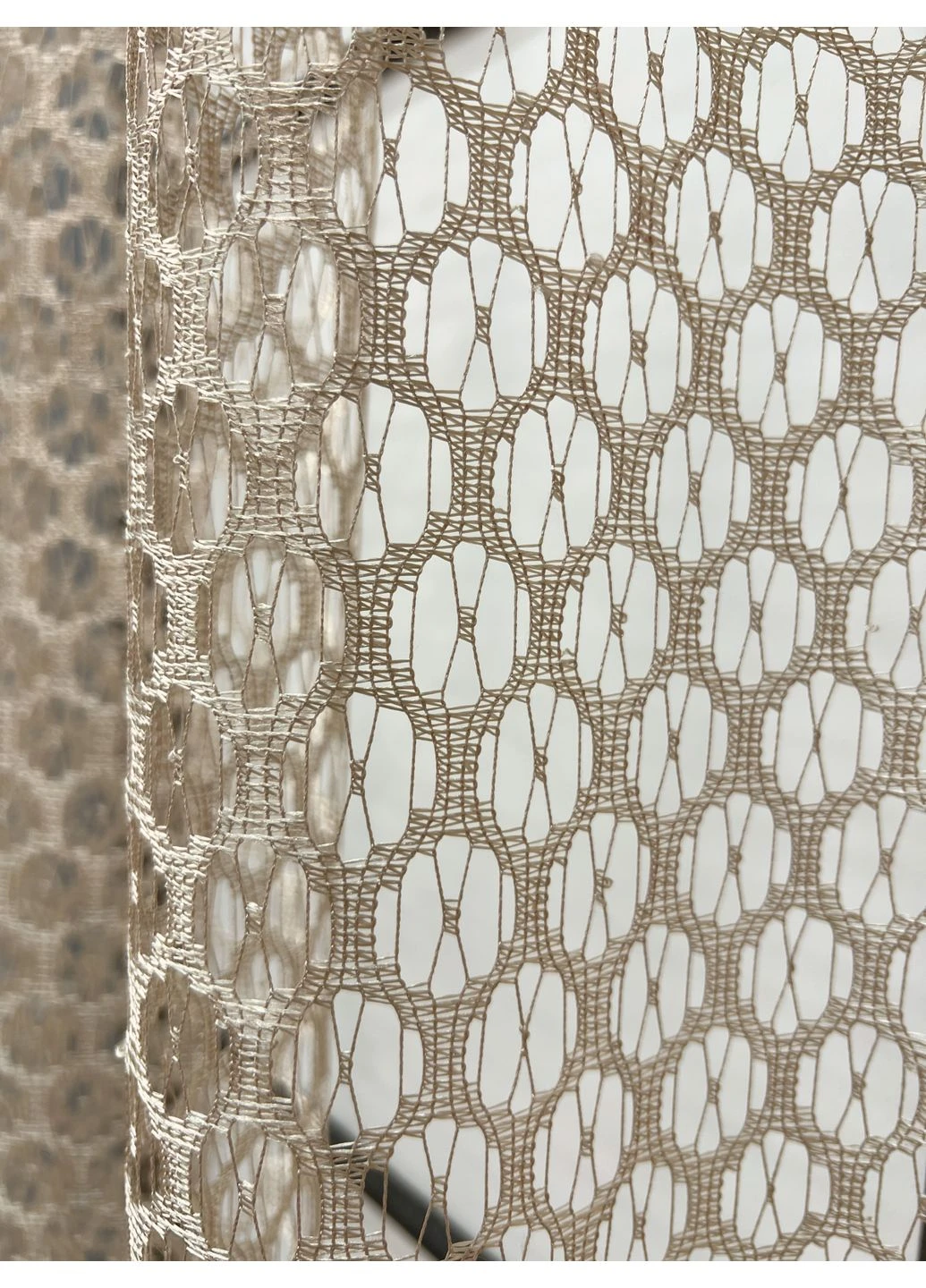 Кухонна арка № 000к сітка з макраме бежевий 270х160 см (51-270) VR-Textil (399972778)