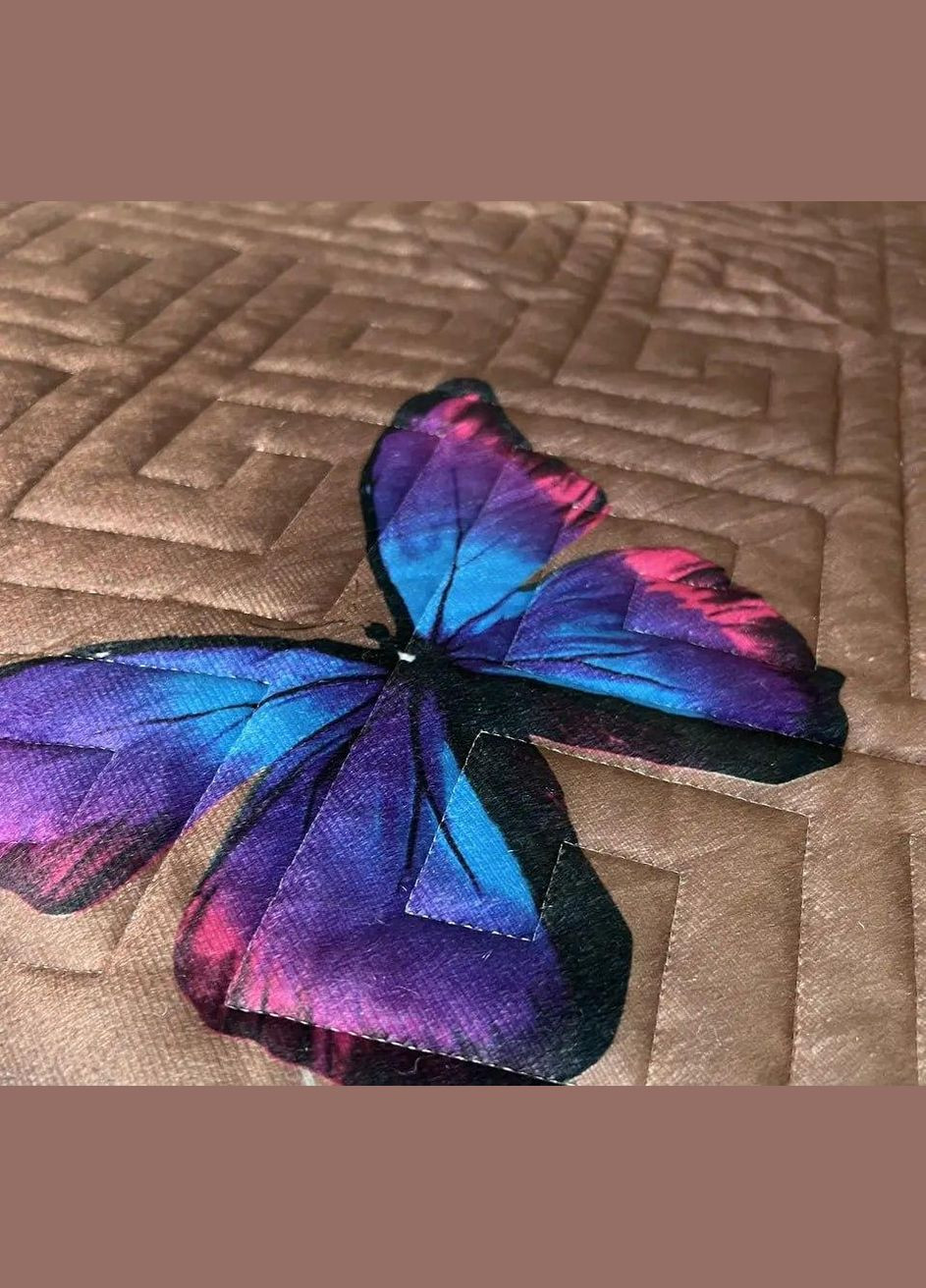 Стеганое покрывало с наволочками на большую кровать с кружевом евроразмер К50001 (К5000-1) No Brand (306633596)