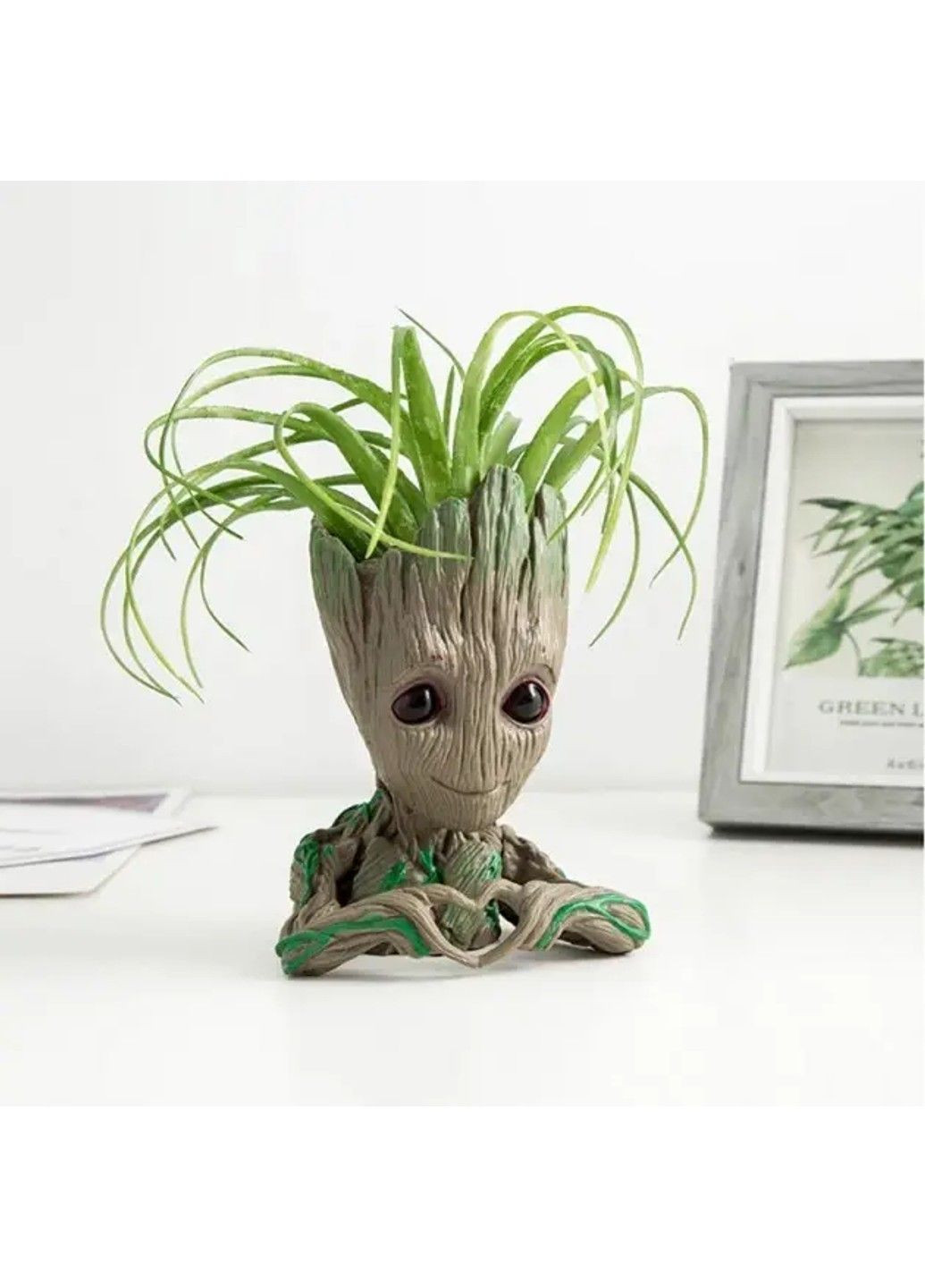 Горшочек для цветов и канцелярии Грут Groot G2 + круглая подставка No Brand (332636511)