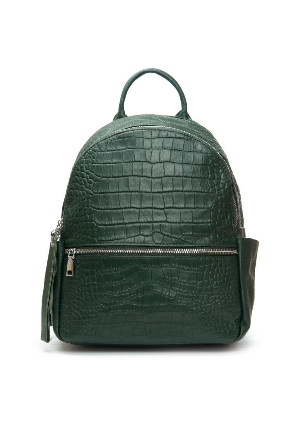 Женский кожаный рюкзак 95518-9 green Alex Rai (367992162)