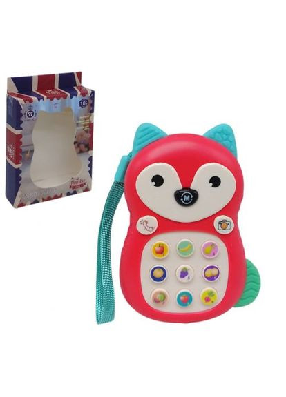 Телефон детский, интерактивный "Лисичка" (розовый) No Brand (362040814)