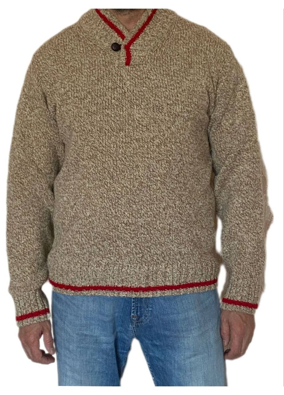 Бежевий зимовий теплий вовняний светр Wool & Cashmere