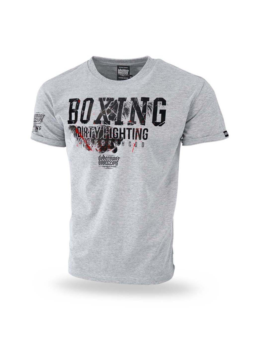 Сіра футболка Dobermans Aggressive