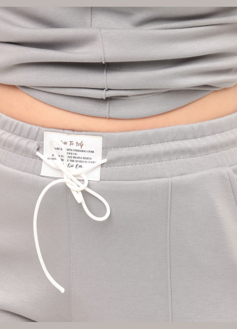 Жіночий костюм сірий повсякденний з широкими брюками Sanli Палаццо (332980416)