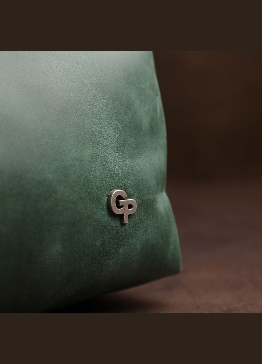 Шкіряна косметичка унісекс 11572 Зелений Grande Pelle (298920982)