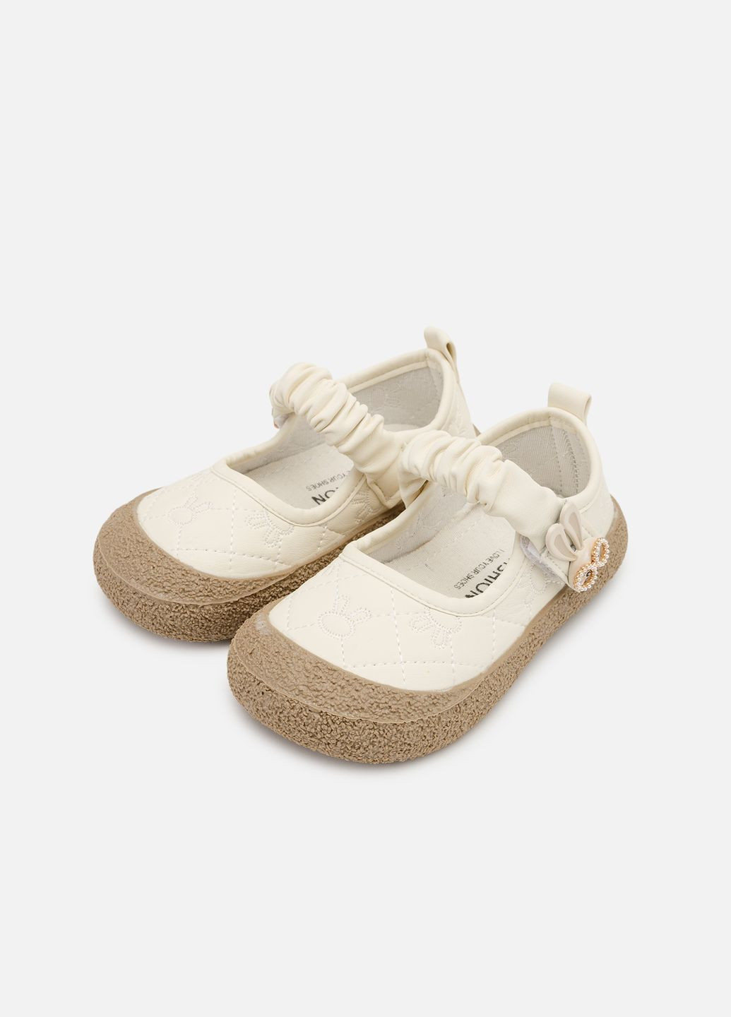 Молочные туфли для девочки цвет молочный cb-00266330 Yuki