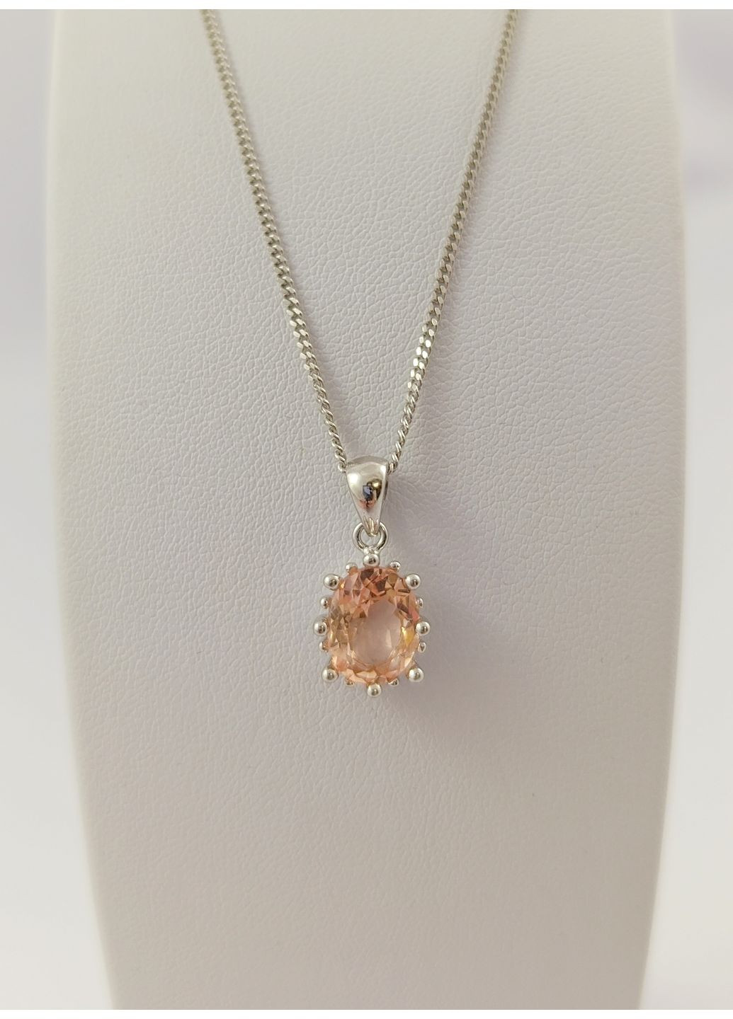 Срібне кольє з морганітом БПК006-мг Shatlen Кольє (356180687)