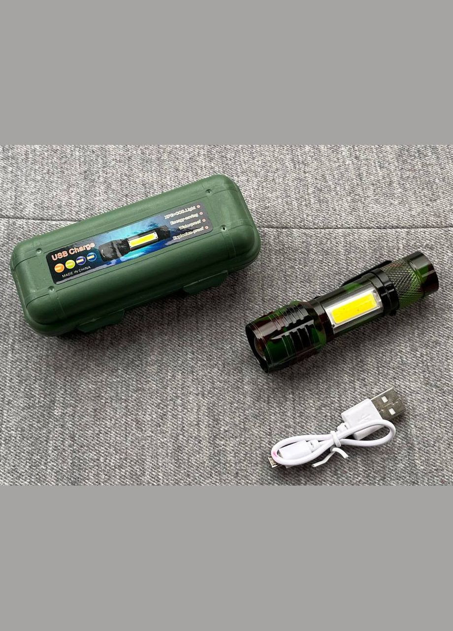 Фонарь аккумуляторный BL-535 карманный фонарик ручной с боковым светом T6 +COB WD (297331838)